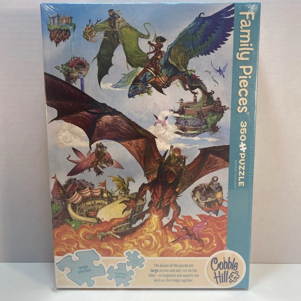 Dragon Flight by Chris Seaman Cobblehill Puzzles‎ Multi Size 350 Piece NEW